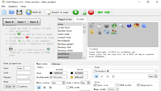 CSS3Menu